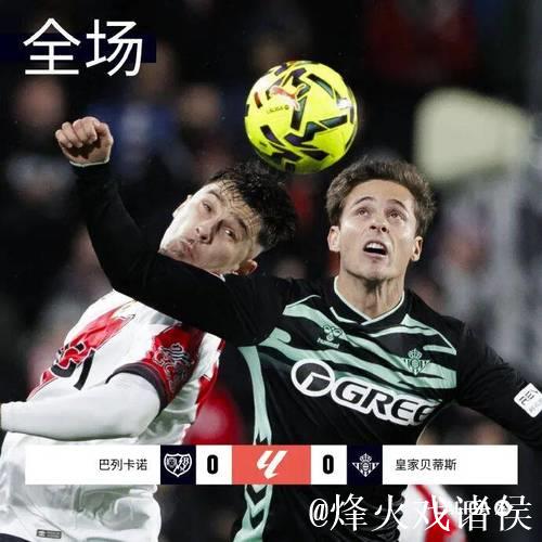 巴利卡诺0-0贝蒂斯，帕拉松中柱，略伦特、德弗鲁托斯伤退